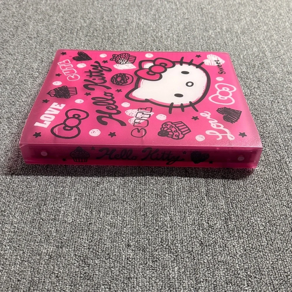 Hello Kitty Hot Pink Binder with hello kitty lose leaf